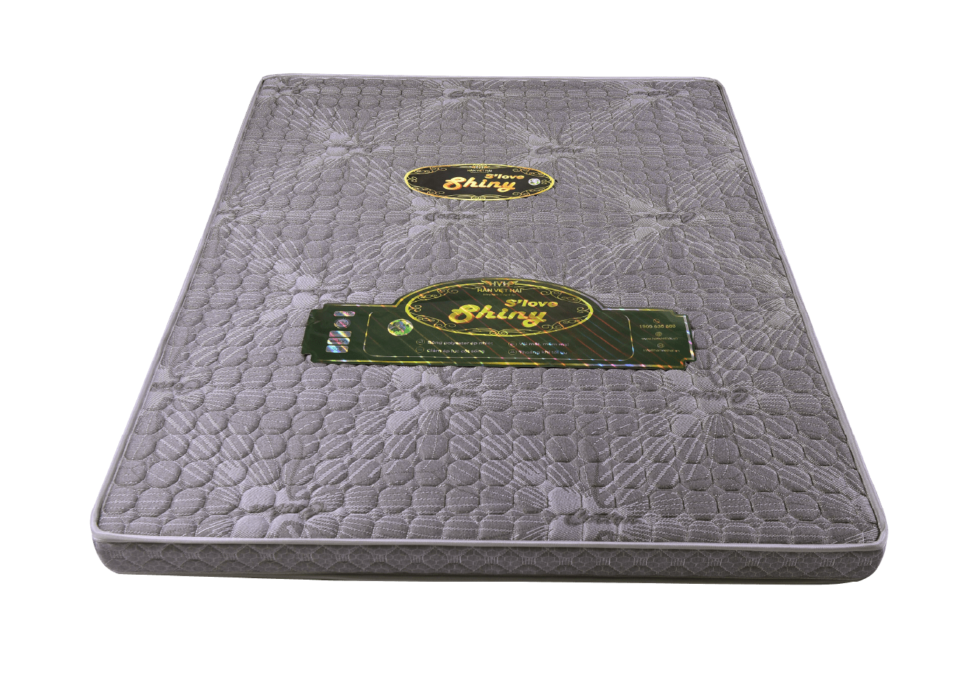 Nệm bông ép S’LOVE SHINY,  Vải gấm xốp, Gấp 2