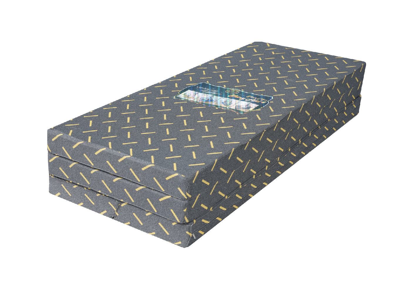 Nệm bông gấp 4 tiện ích S'LOVE FIBER SHINY FOLD 4, Vải gấm xốp