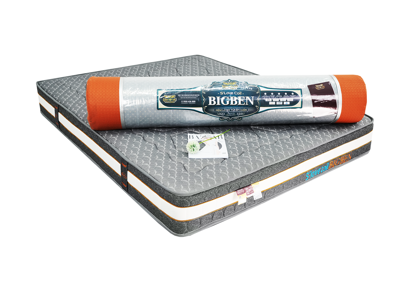 Nệm lò xo túi ép cuộn S'LOVE COIL BIGBEN