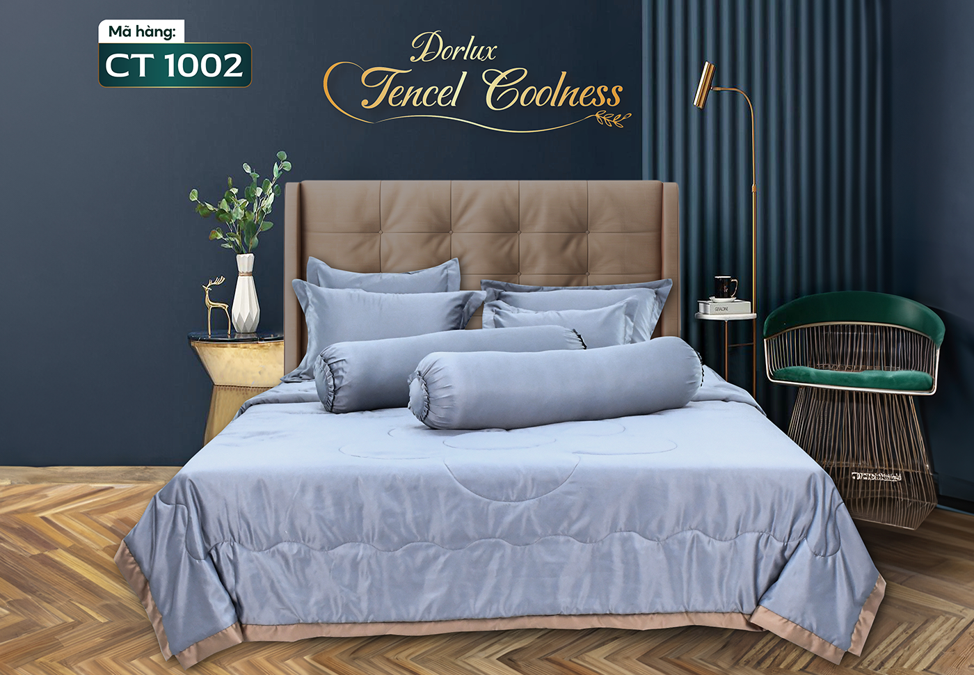Drap 10 món vải tencel một màu DORLUX TENCEL COOLNESS