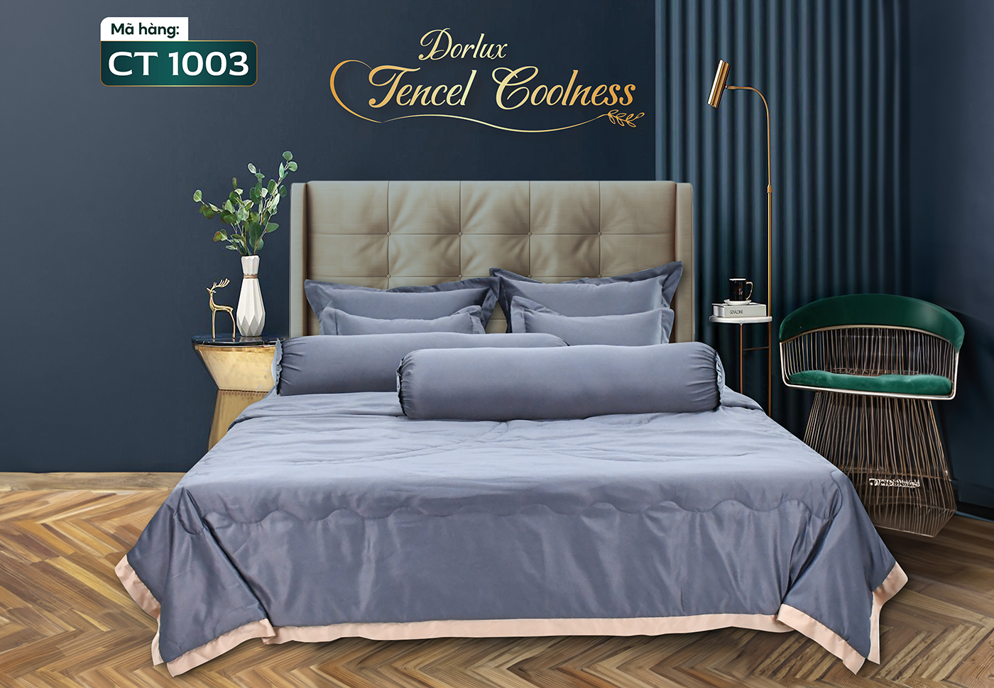 Drap 10 món vải tencel một màu DORLUX TENCEL COOLNESS
