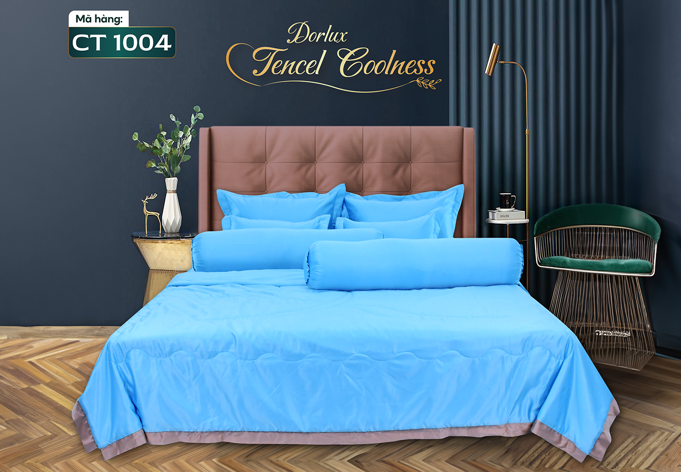 Drap 10 món vải tencel một màu DORLUX TENCEL COOLNESS
