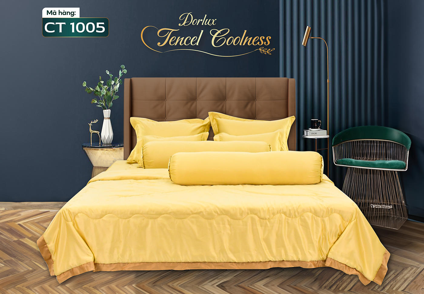 Drap 10 món vải tencel một màu DORLUX TENCEL COOLNESS
