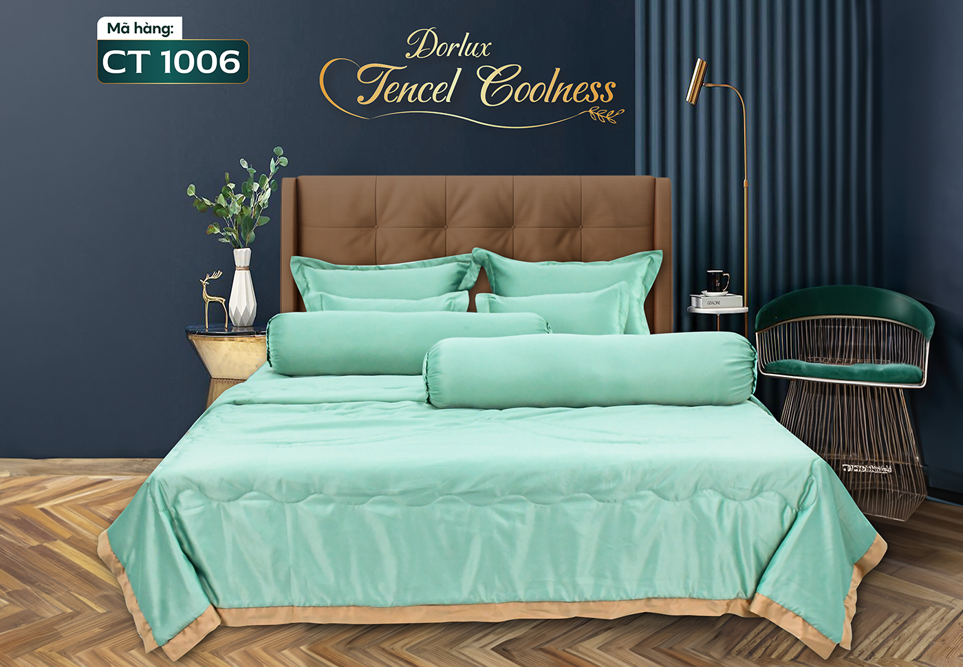 Drap 10 món vải tencel một màu DORLUX TENCEL COOLNESS