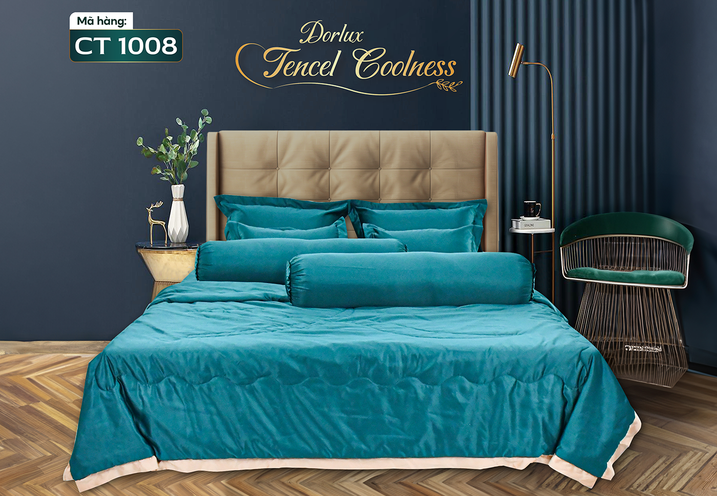Drap 10 món vải tencel một màu DORLUX TENCEL COOLNESS