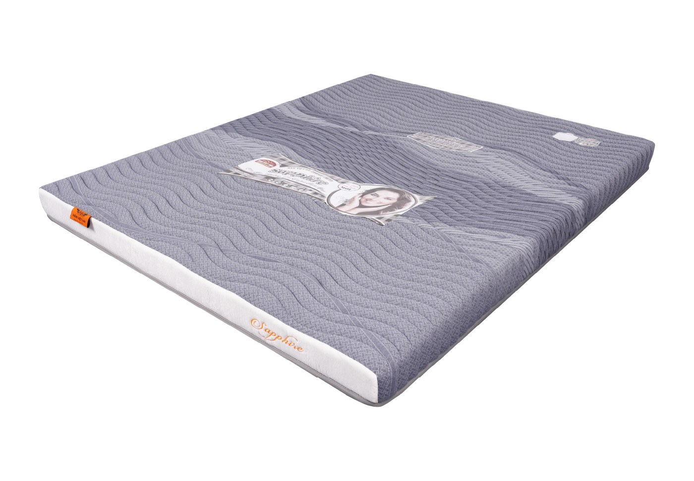 Nệm foam ép SAPPHIRE, vải xốp gấm