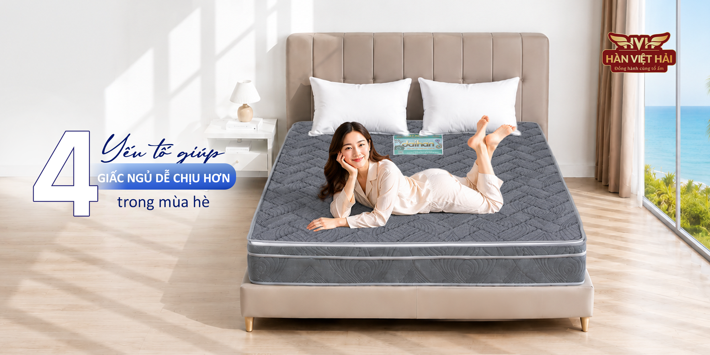 4 yếu tố giúp giấc ngủ dễ chịu hơn trong mùa hè 