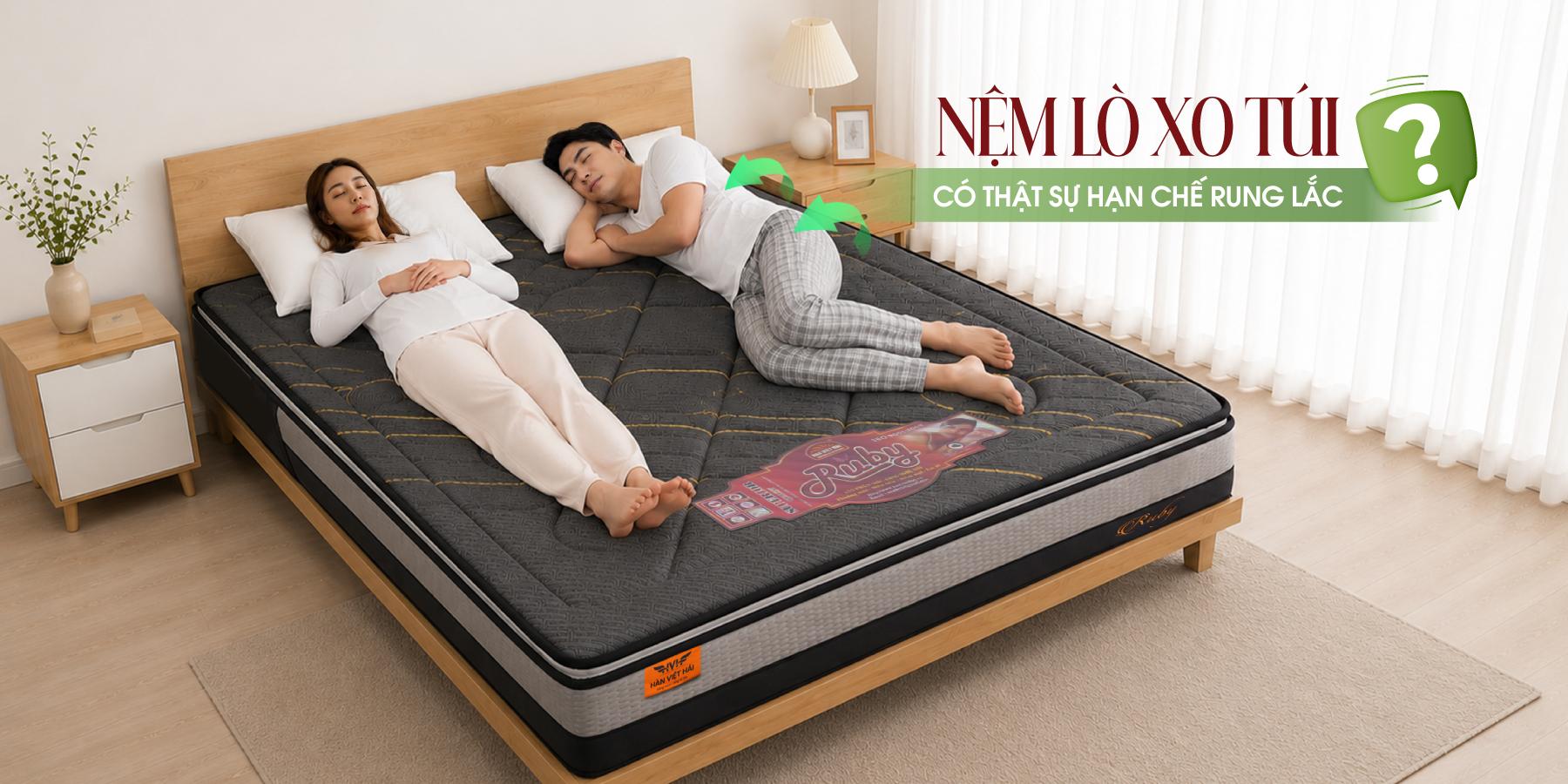 NỆM LÒ XO TÚI CÓ THẬT SỰ GIÚP HẠN CHẾ RUNG LẮC KHI NGỦ?